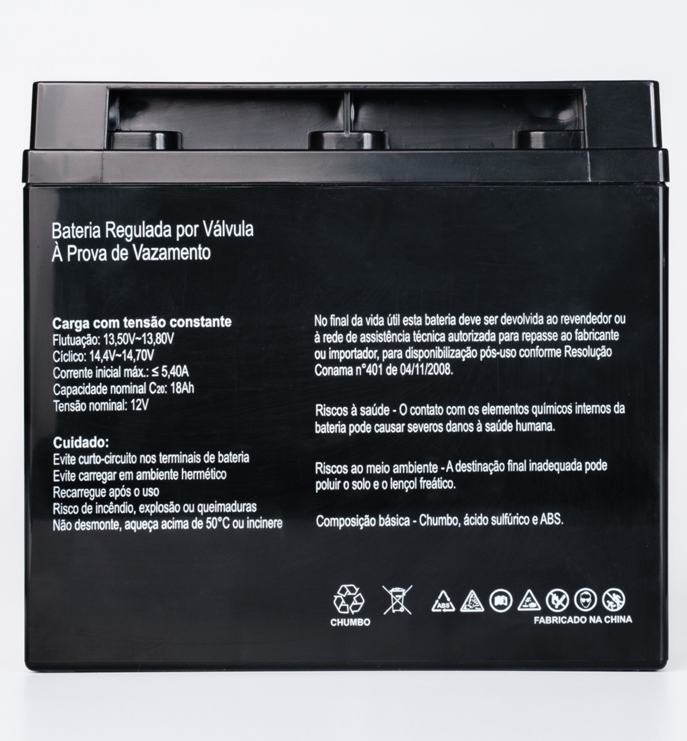 BATERIA SECPOWER CHUMBO-ÁCIDO VRLA AGM 12V 18AH