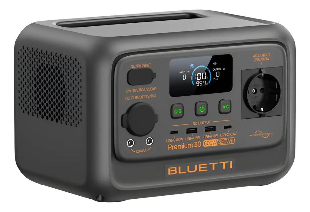 Estação Energia Premium 30 V2 Bluetti Gerador Solar Portátil 320wh 600w 127v