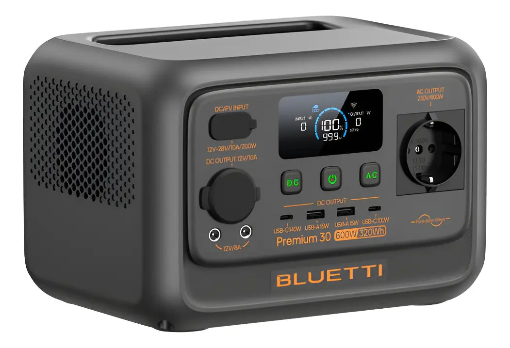 Estação Energia Premium 30 V2 Bluetti Gerador Solar Portátil 320wh 600w 127v