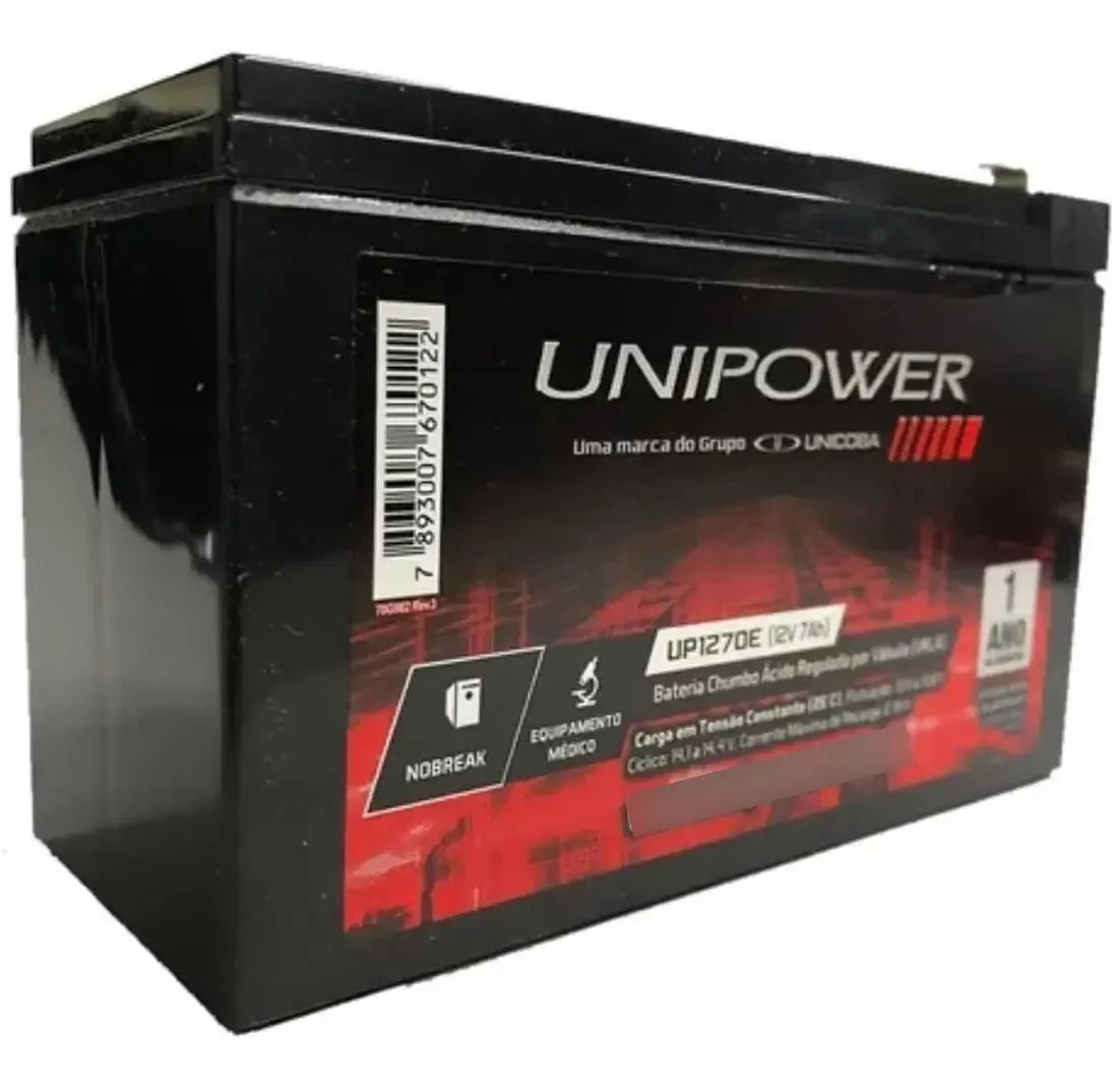 BAT UNIPOWER 12V 7,0AH (UP1270e) Nobreak