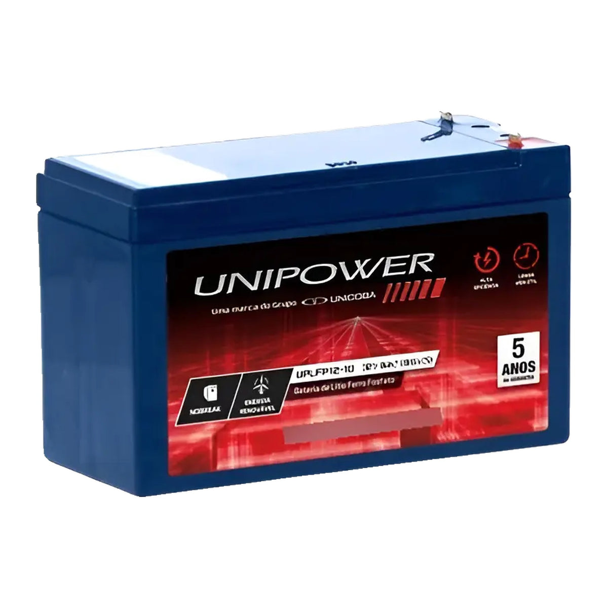 Bateria de Lítio LiFePO4 Unipower UPLFP12-10 12V 10Ah